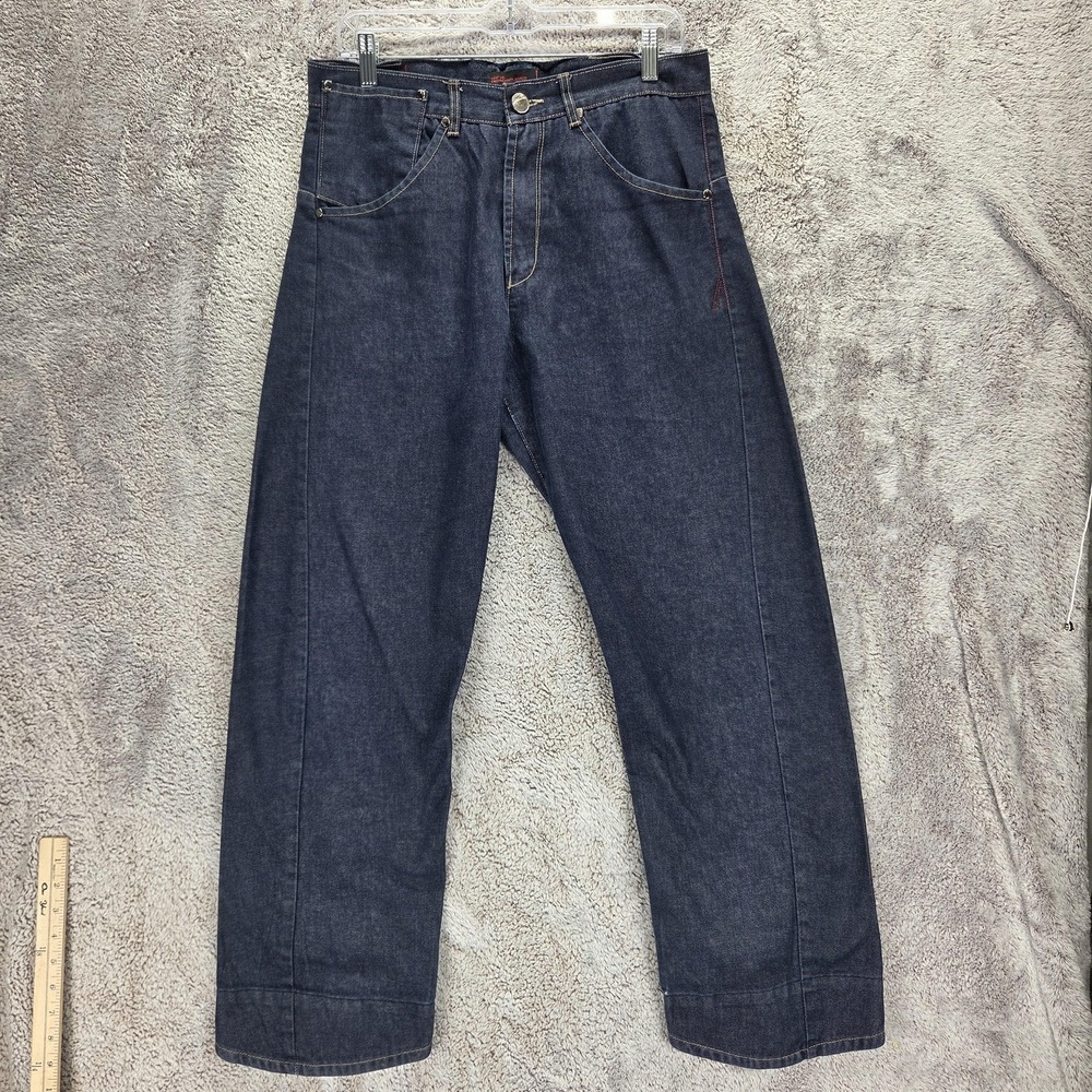 Vintage Levis Engineered Jeans Mens 32x30 Blue Twisted Dark Wash Indigo Zip Fly